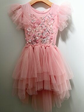 Tutu Du Monde Pink Embellished Tulle Party Dress